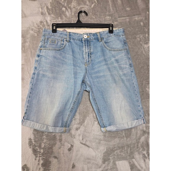 Selected Denim Other - Selected Denim Mens Jean Shorts W36 XL Light Wash Regular Fit Cuffed Bermuda